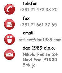 kontakt informacije dad1989 kompanija
