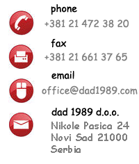 contact informations about dad1989 company